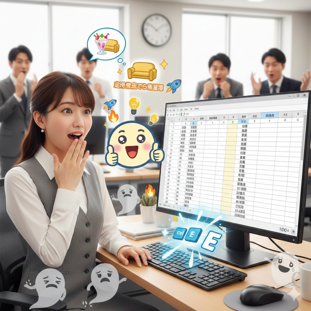 【No.03】Excel時短術｜神速の「Ctrl + E」！一瞬でデータが整う魔法の杖