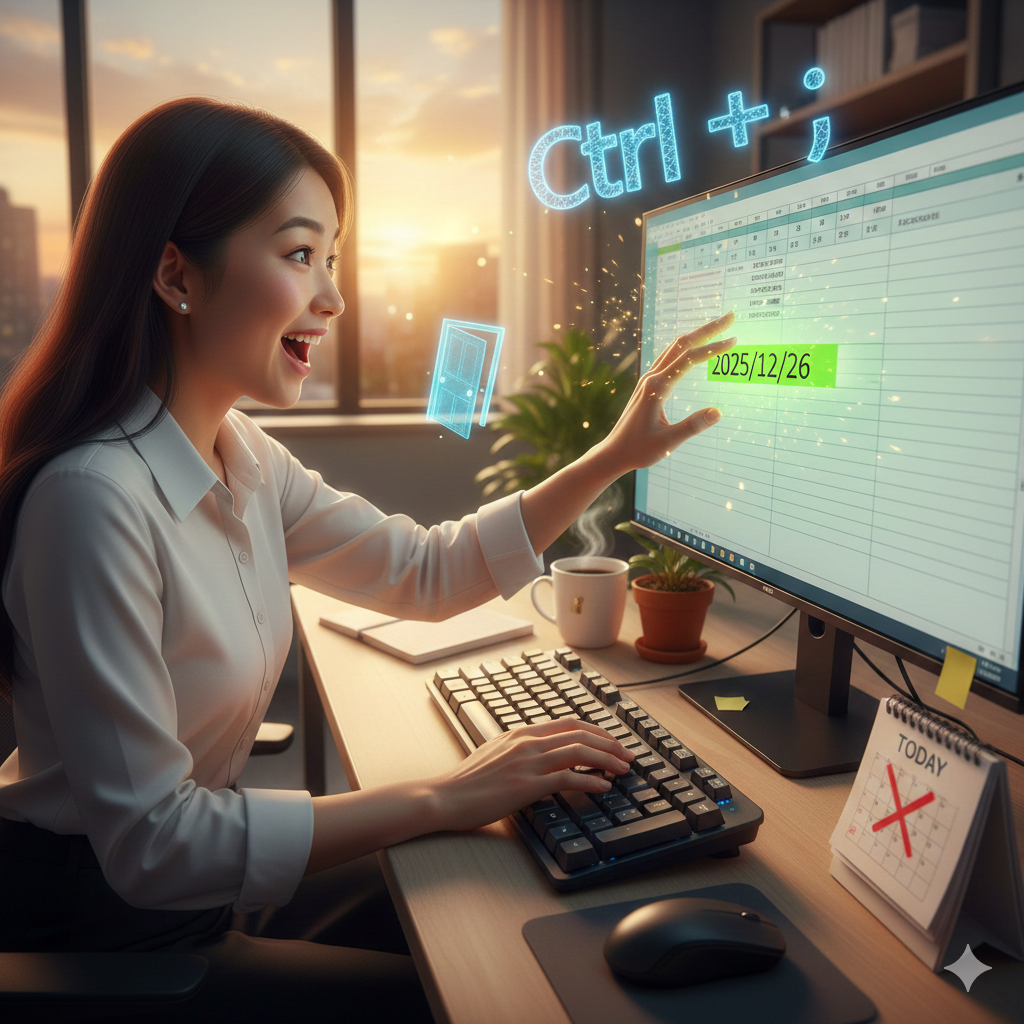 【No.07】Excel時短術｜カレンダーを見るのはもう終わり！爆速「日付入力」の魔法