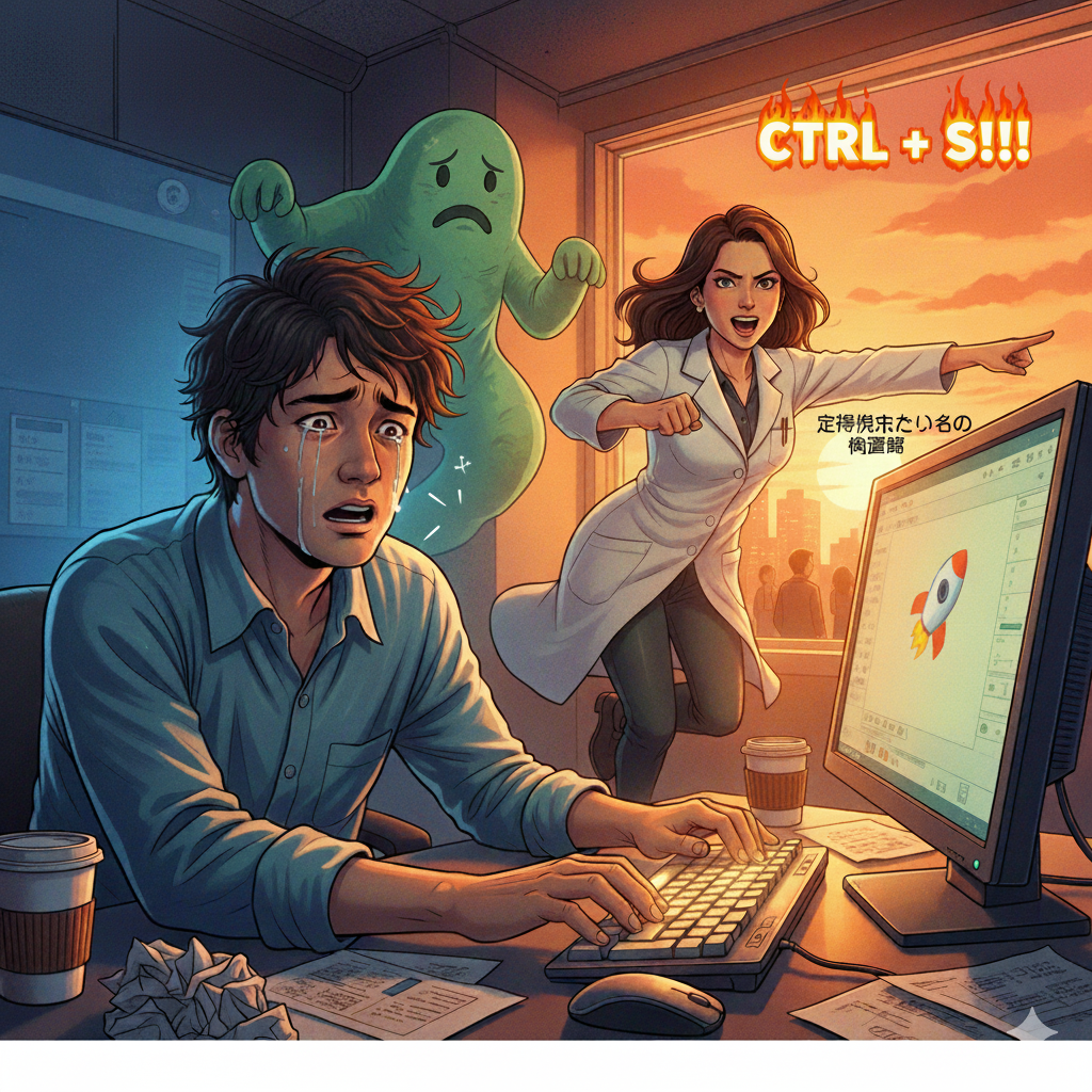 【No.5】Excel時短術｜消えたデータは戻らない！魂の「Ctrl + S」で定時を守り抜け！