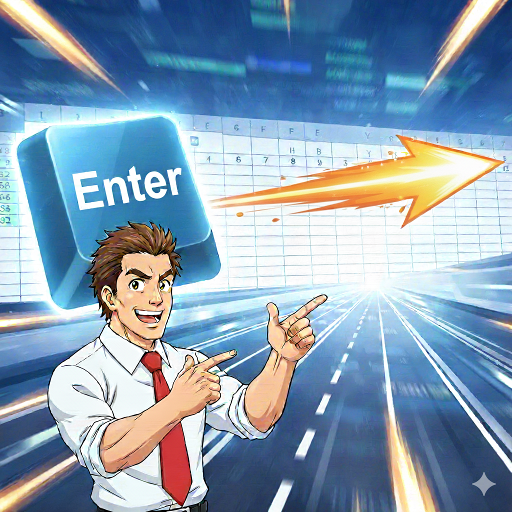 【No.15】Excel時短術｜マウスはもういらない！？「Enterで右移動」でデータ入力の高速道路を開通せよ！