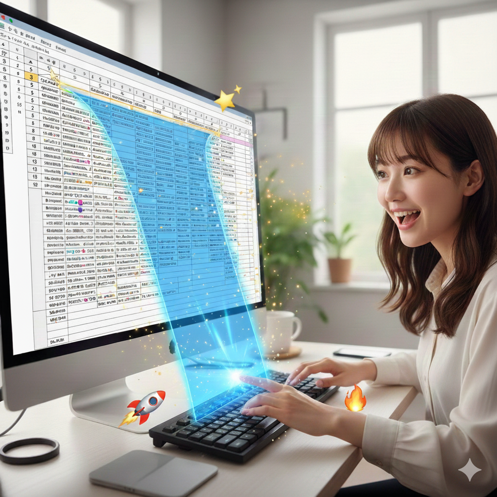 【No.17】Excel時短術｜マウスの反抗期よさらば！爆速範囲選択の極意