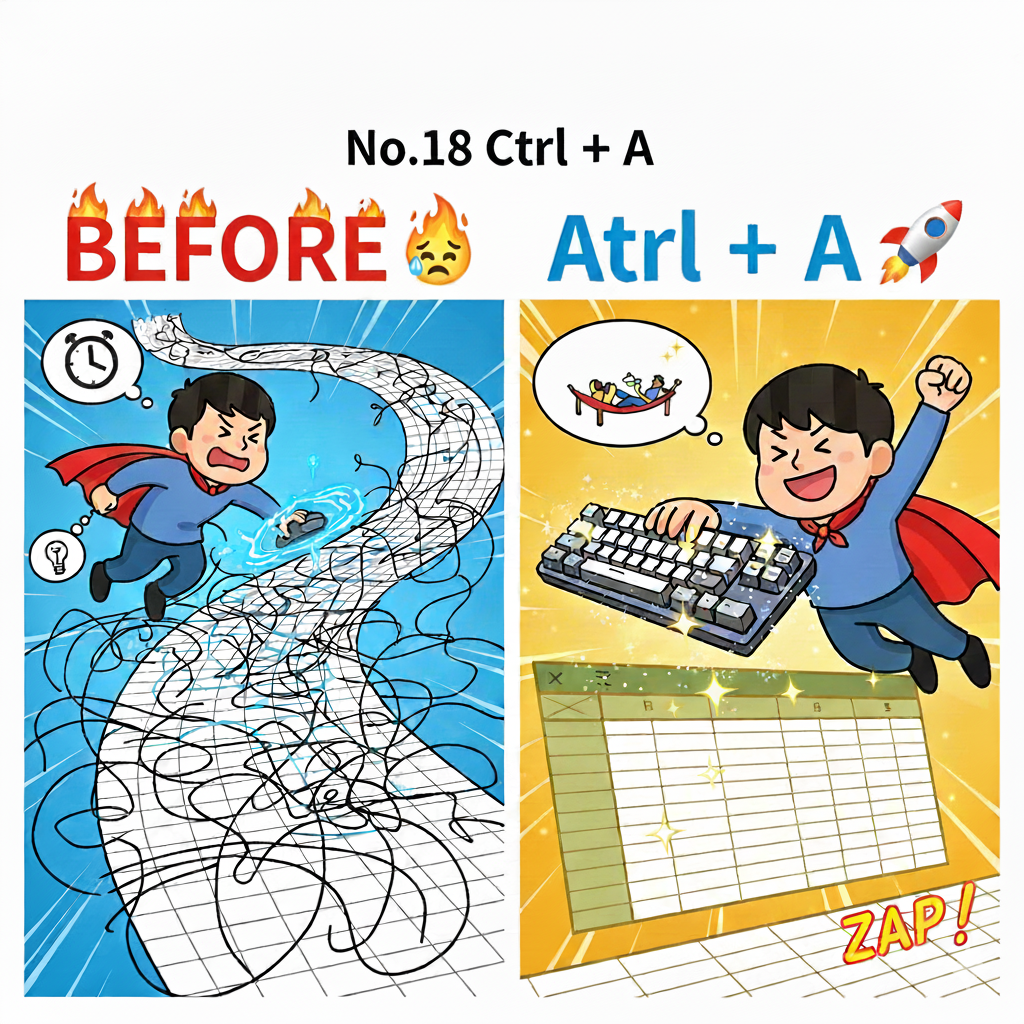 【No.18】Excel時短術｜全人類に告ぐ！「なぞるマウス」を卒業して一瞬で全てを掴み取れ！