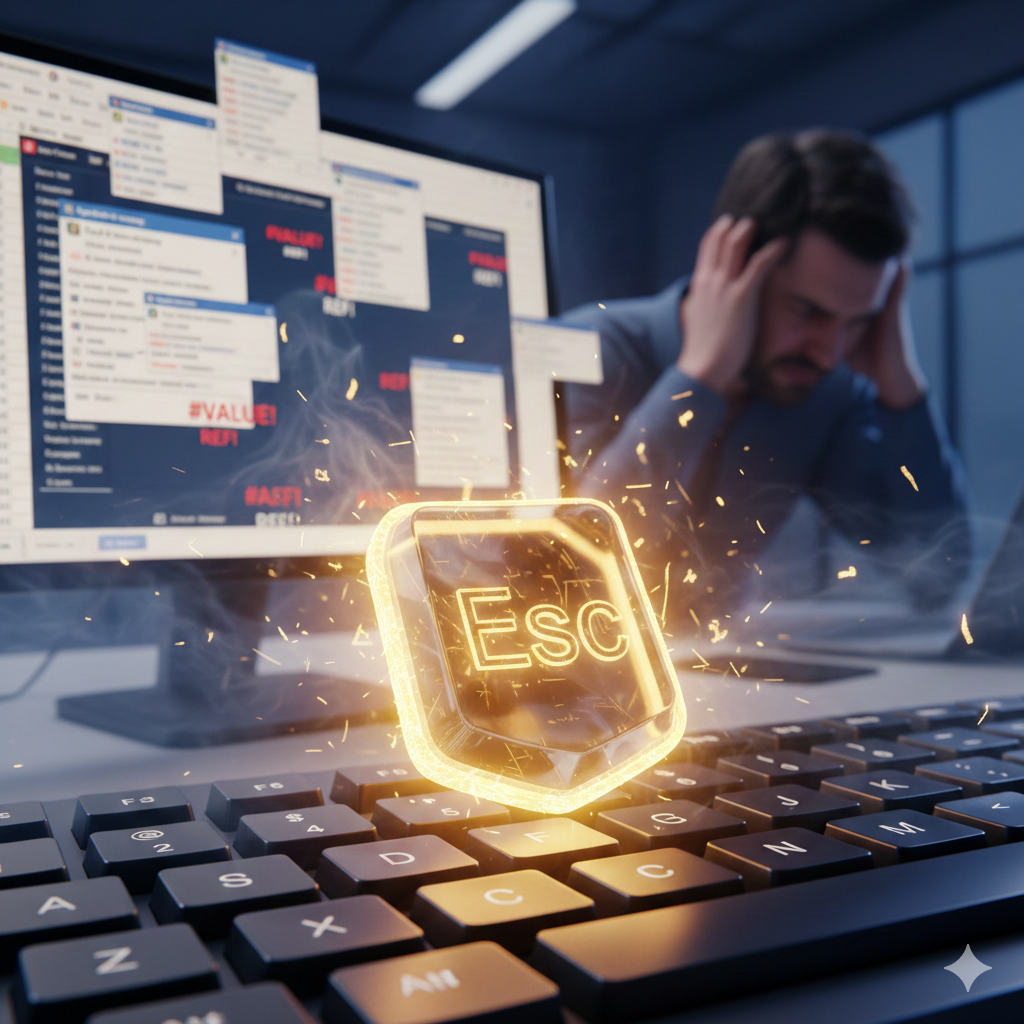【No.21】Excel時短術｜「あ、詰んだ」を0.1秒で救う！絶望キャンセルの魔法