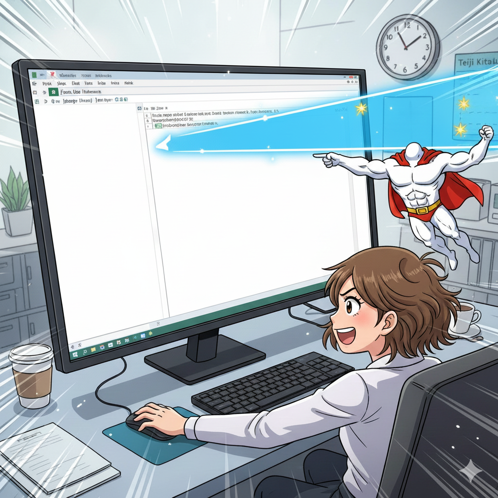 【No.24】Excel時短術｜「見えない、届かない、終わらない」数式バーの反抗期を終わらせる魔法！