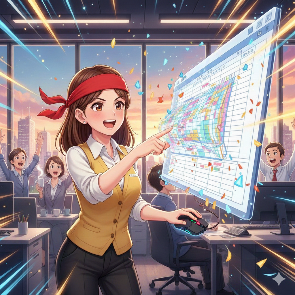 【No.25】Excel時短術｜マウスの反抗期を黙らせる！視界良好・瞬速ズーム術