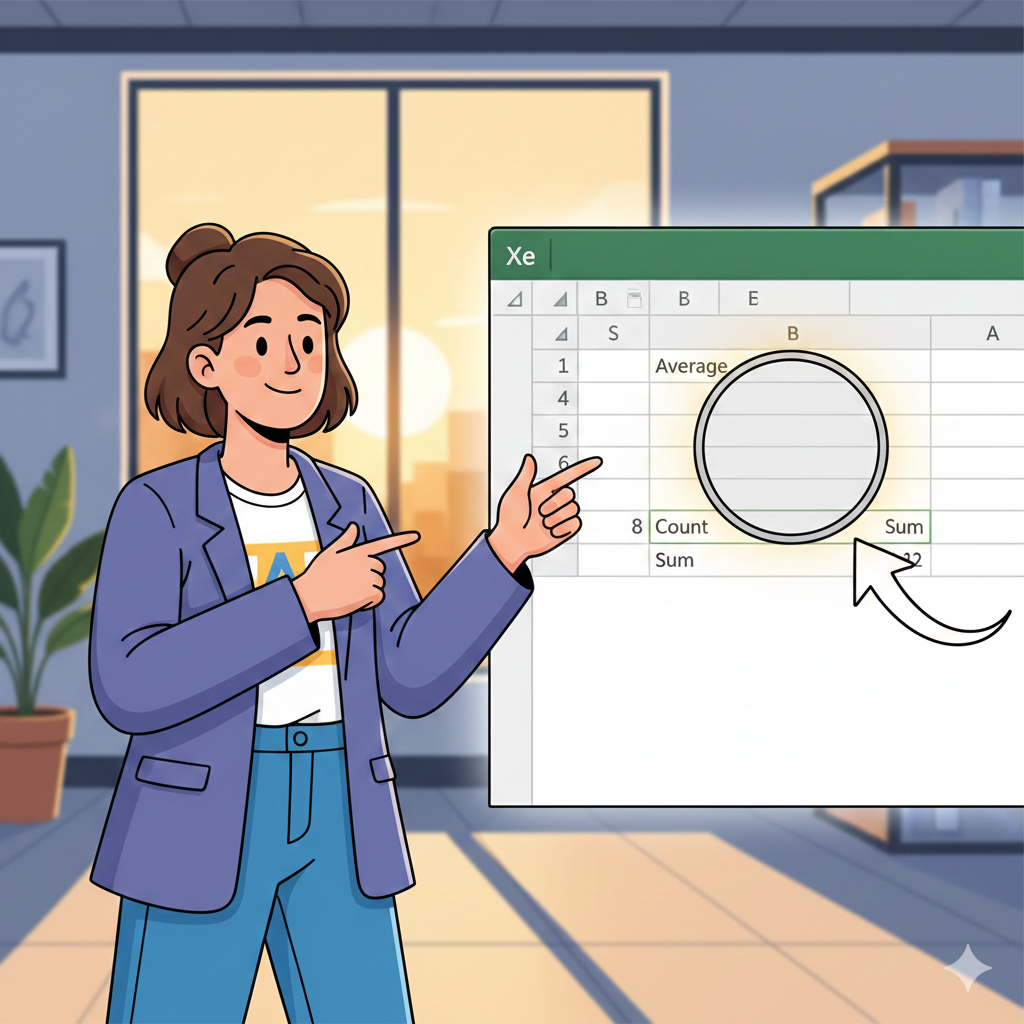 【No.27】Excel時短術｜計算式はもう書かない！？右下を見るだけの「神の視点」
