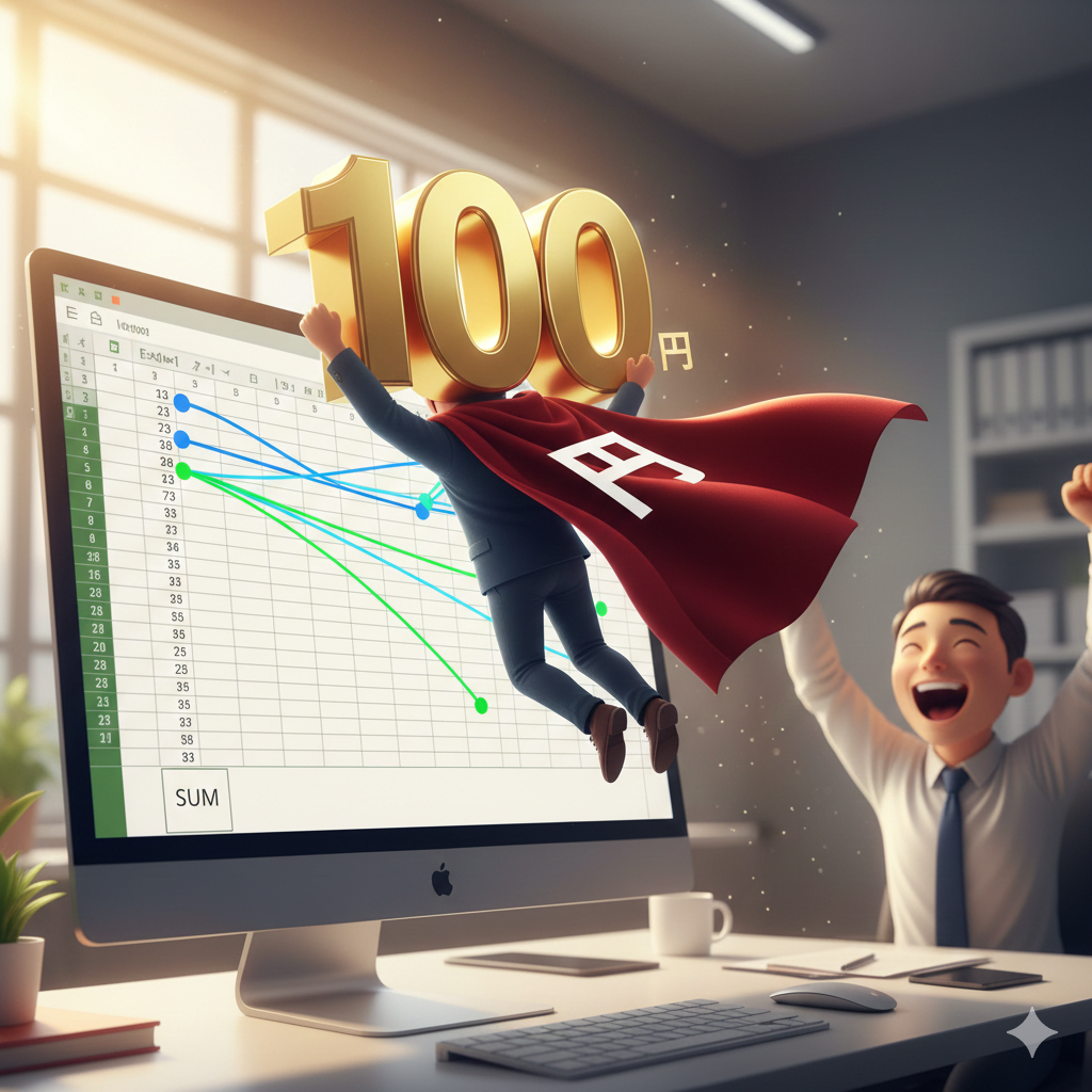 【No.33】Excel時短術｜「円」を手入力するな！ユーザー定義で計算できる美しき数値へ🚀
