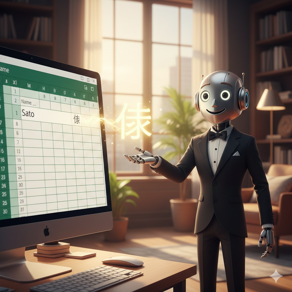 【No.34】Excel時短術｜「様」の100回入力はもう終わりにしませんか？🚀