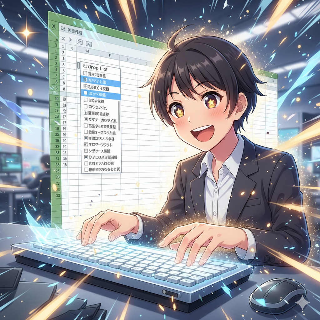 【No.36】Excel時短術｜マウスの反抗期を終わらせる！一瞬で「選ぶだけ」入力
