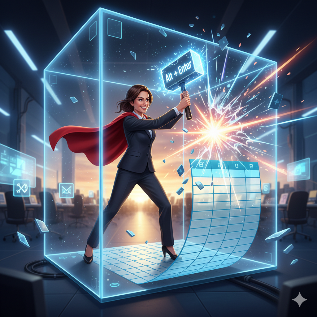 【No.45】Excel時短術｜セル内で改行したくて「スペース連打」は禁止！🚫✨