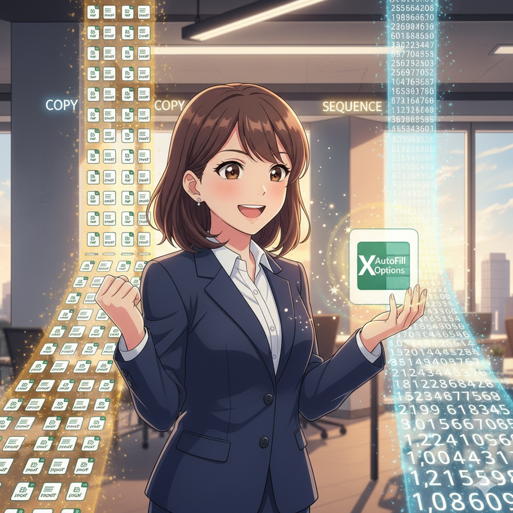 【No.52】Excel時短術｜勝手に増えるな！勝手にコピーするな！「オートフィルの暴走」を操る神スイッチ