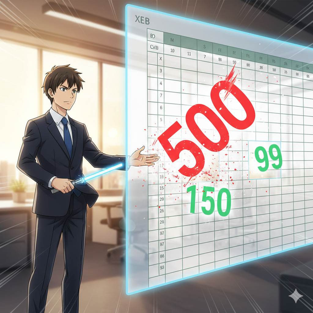 【No.57】Excel時短術｜「ありえない数字」は門前払い！数値制限でデータ汚れを根こそぎカット！