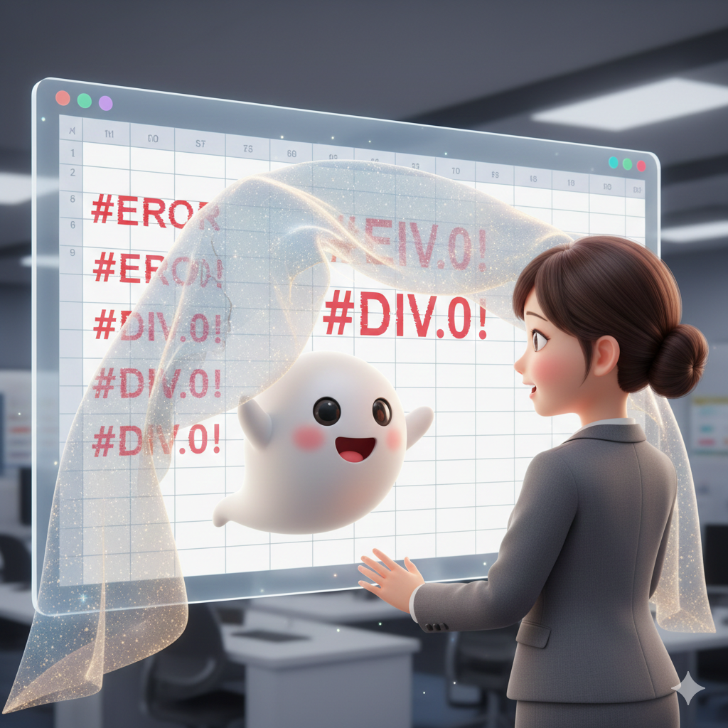 【No.68】Excel時短術｜「#NA」や「#DIV0!」はもう見たくない！IFERRORで表を美しく整える✨