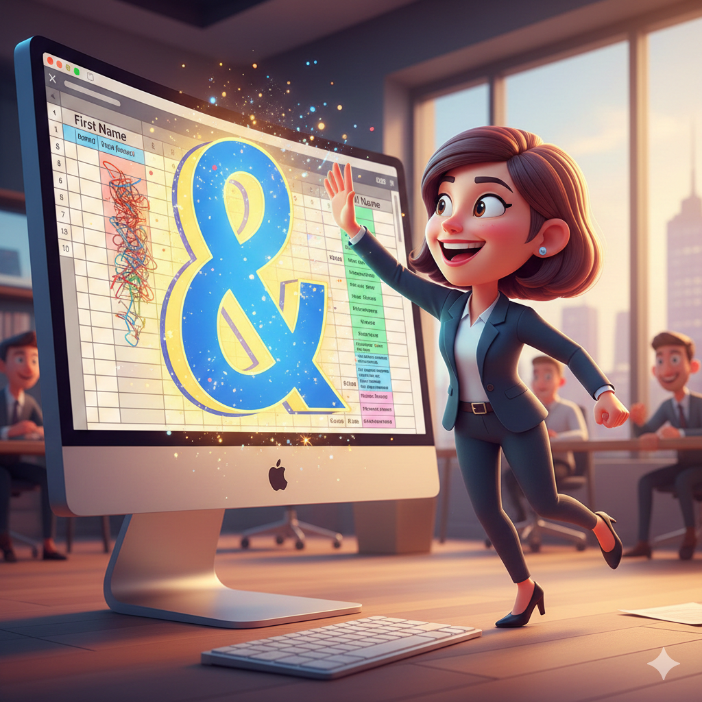 【No.72】Excel時短術｜ポチポチ入力は卒業！「＆」で文字を合体させる魔法