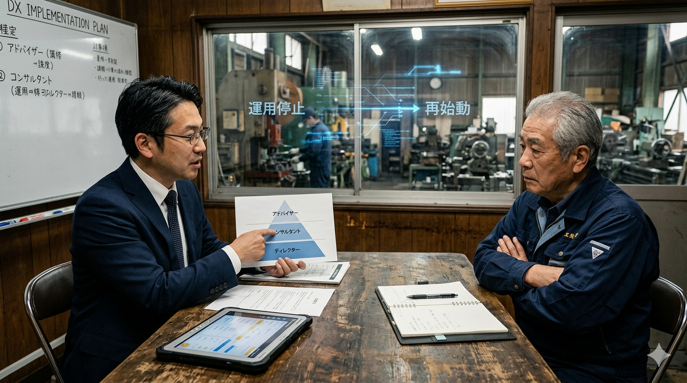 15.【DXコンサル奮闘記】「納品」で終わっていませんか？老舗製造業の社長に叱られた、DX推進の役割定義