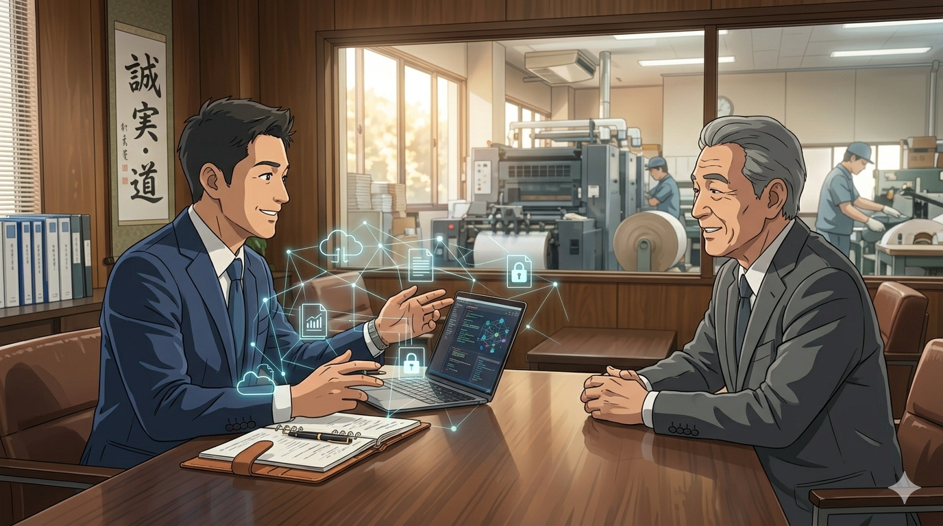 18.【DXコンサル奮闘記】老舗印刷会社編🚗💨仕様書なしの旧AccessをAIで秒速解析。M&AのIT統合を突破するDX伴走術