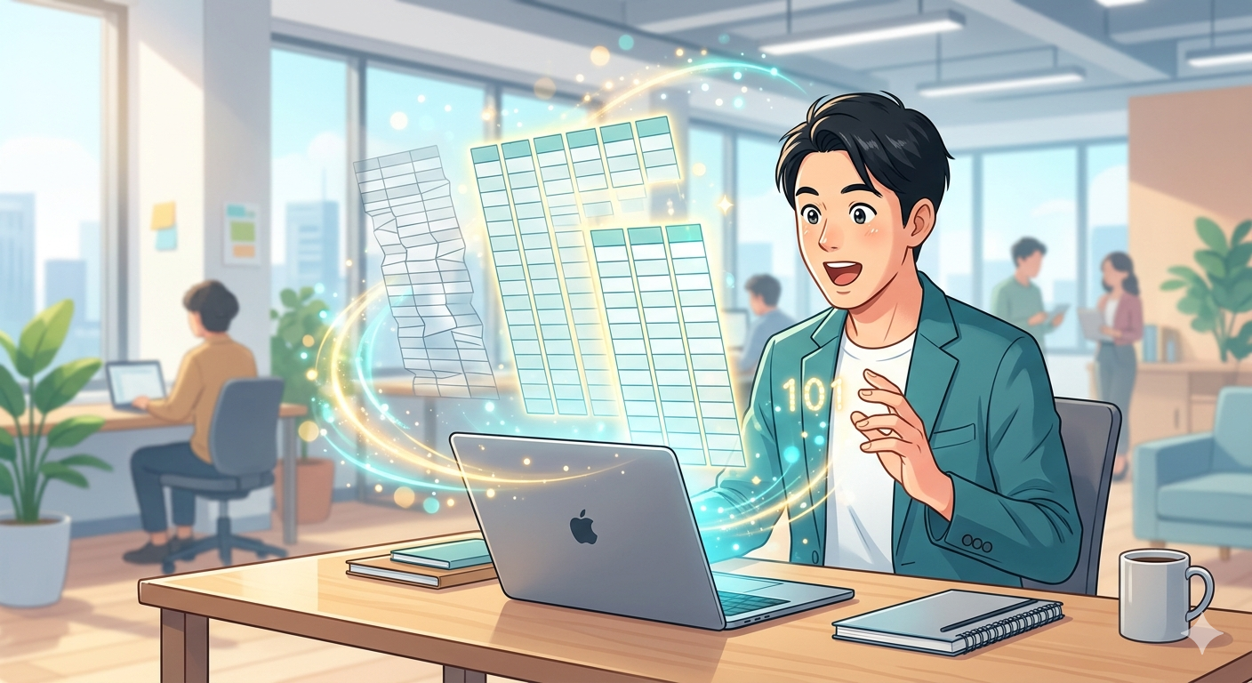 【No.101】Excel時短術｜ガタガタな表にサヨナラ！一瞬でピシッと整う「行の高さ」一括調整術