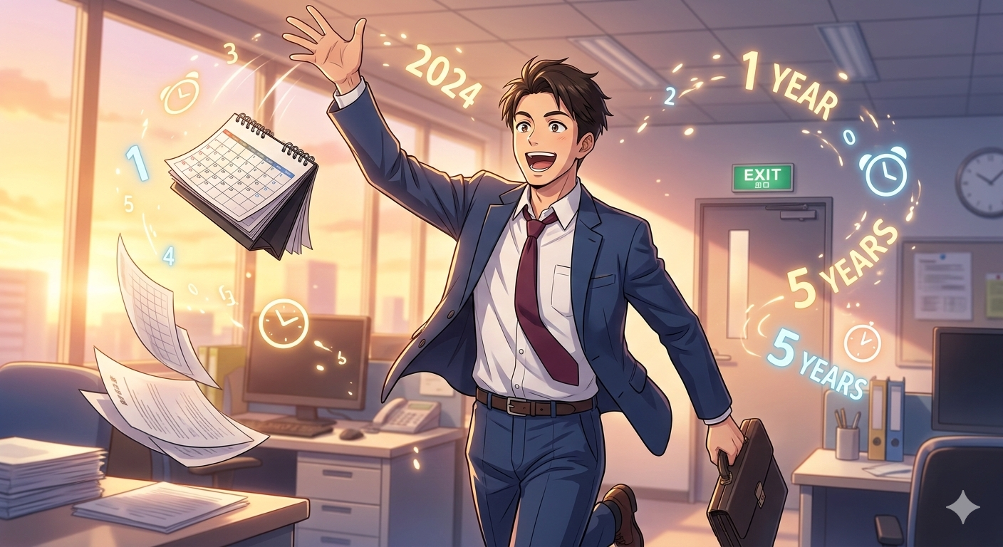 【No.75】Excel時短術｜勤続年数を「指折り数える」のは卒業！DATEDIFで一瞬算出✨