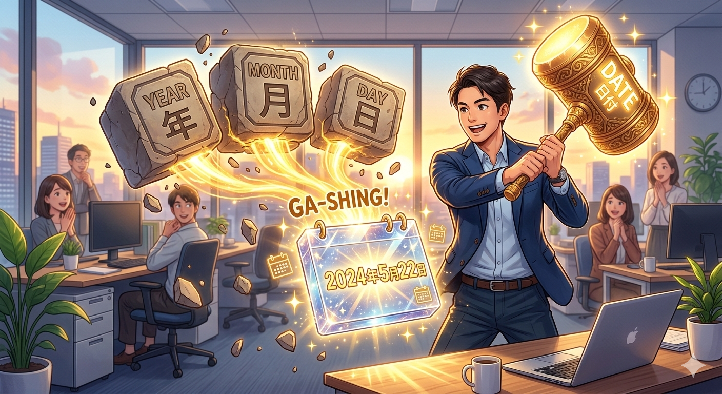 【No.86】Excel時短術｜バラバラの数字が運命の合体！DATE関数で「正しい日付」を爆速生成🚀