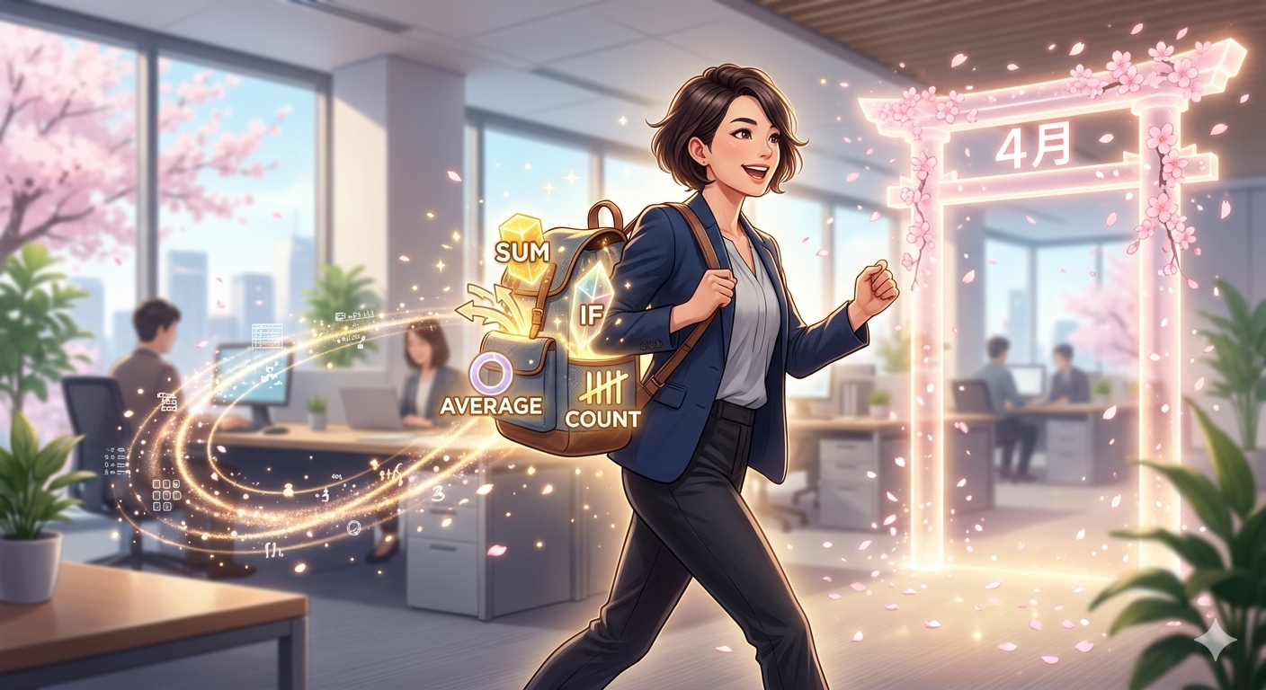 【No.90】Excel時短術｜3月の総復習！これだけは外せない「関数基礎」四天王をマスターせよ🚀