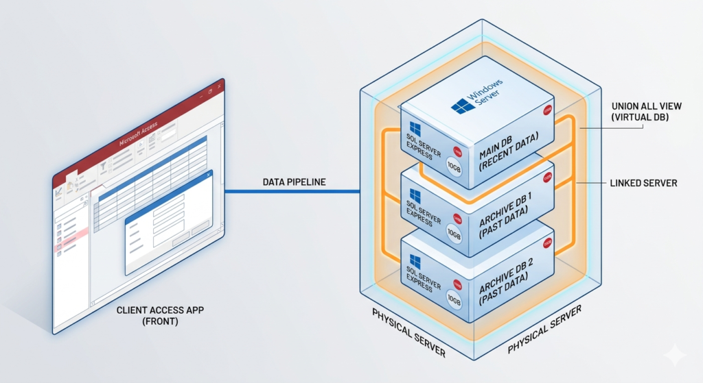 SQL Server Express 10GB制限を突破！Access無改造で容量を増やす裏技 | rin-tech.net
