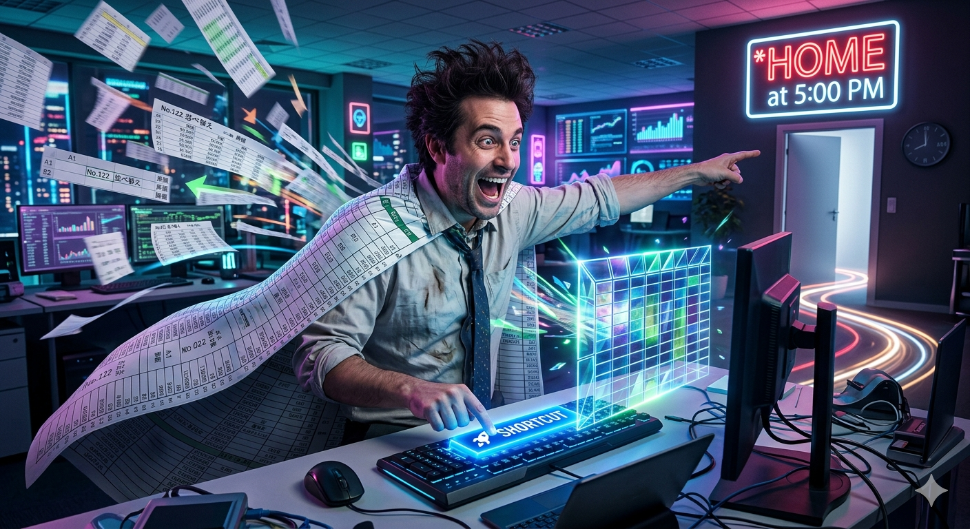 【No.122】Excel時短術｜まだマウスでちまちま動かしてるの！？「並べ替え」爆速降臨でデータのカオスを瞬殺せよ！🚀